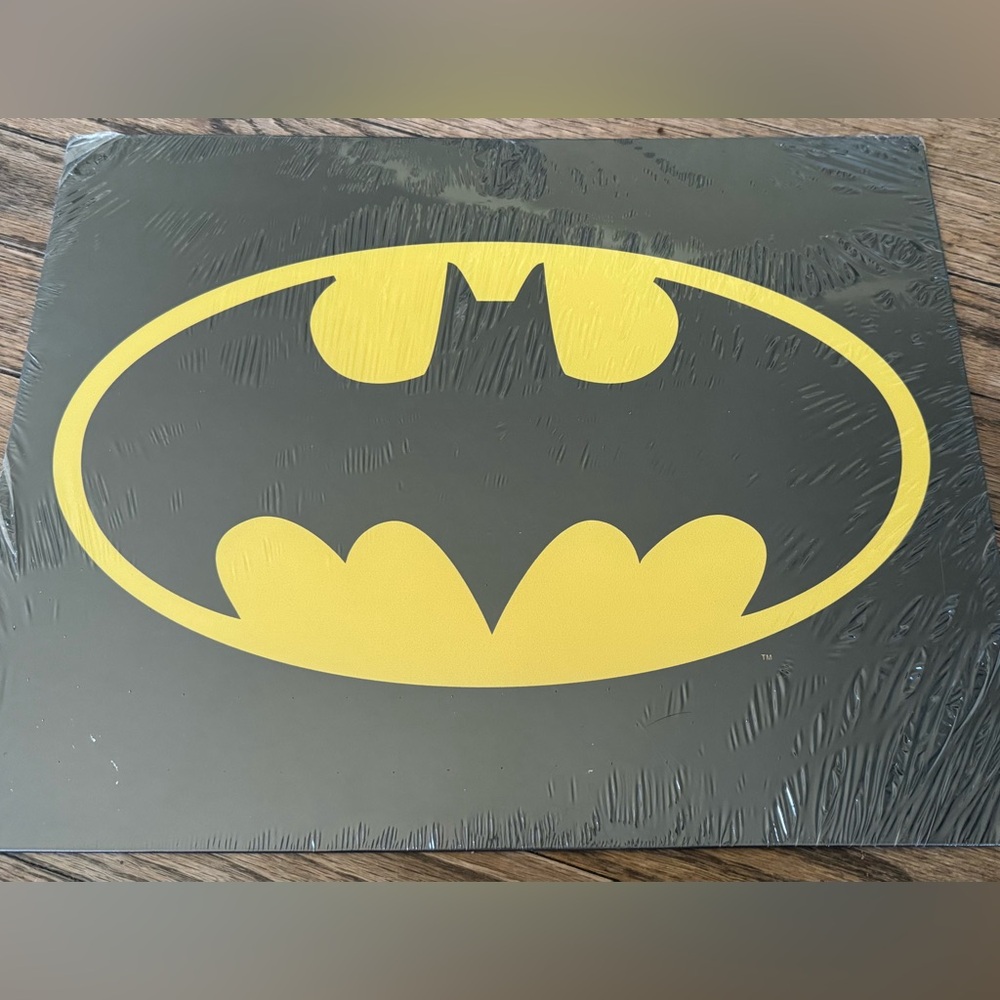 Batman Logo Wall Art - Yellow and Black